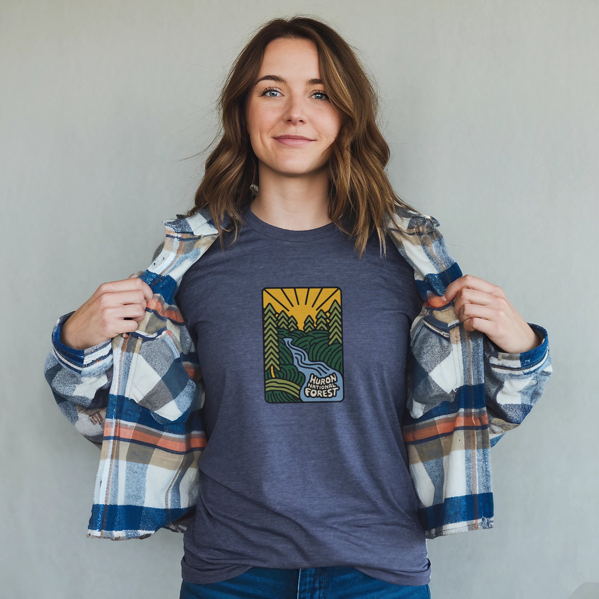 Huron National Forest T-Shirt Adventure and Outdoors Themed T-Shirt