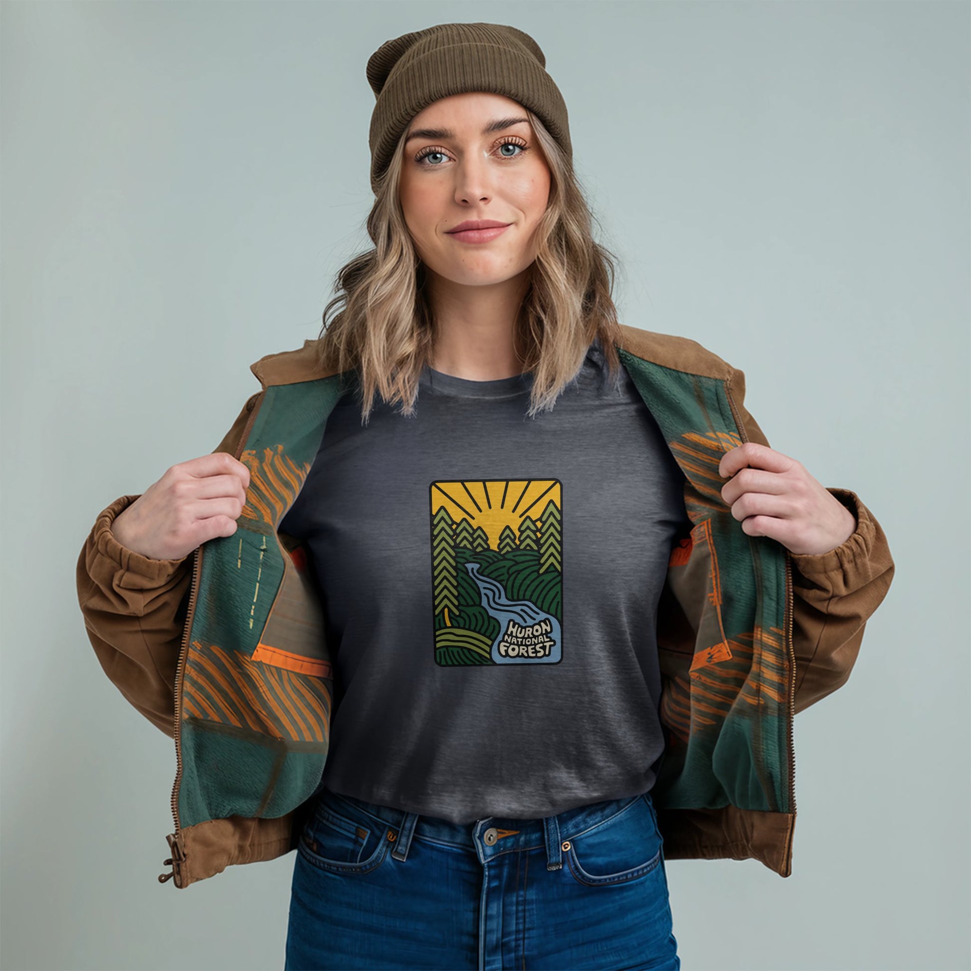 Huron National Forest T-Shirt Adventure and Outdoors Themed T-Shirt
