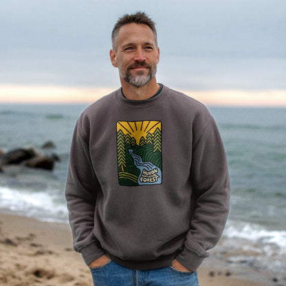 Huron National Forest Crewneck Sweatshirt Adventure and Outdoors Themed Sweatshirt