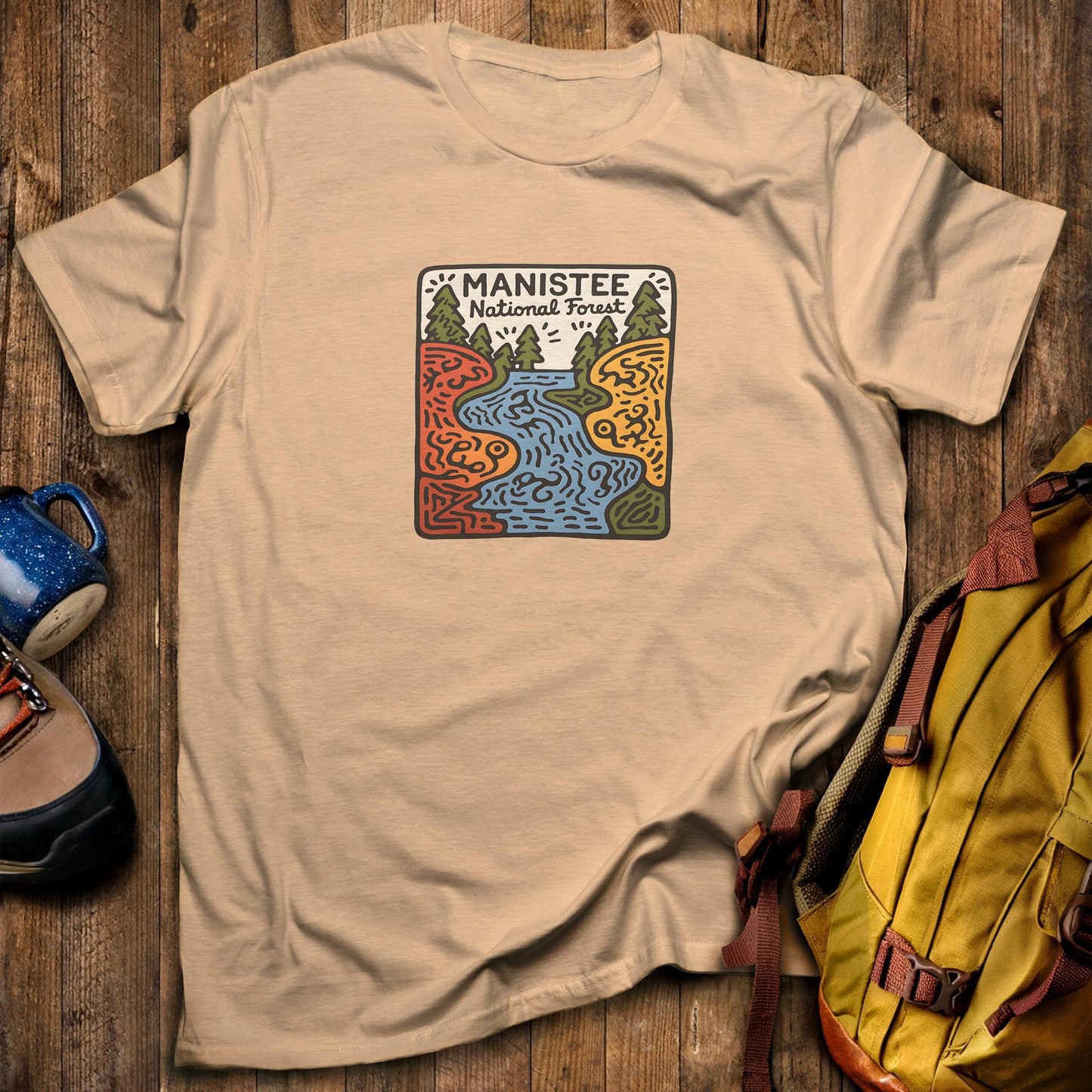Manistee National Forest T-Shirt Sand Adventure and Outdoors Themed T-Shirt