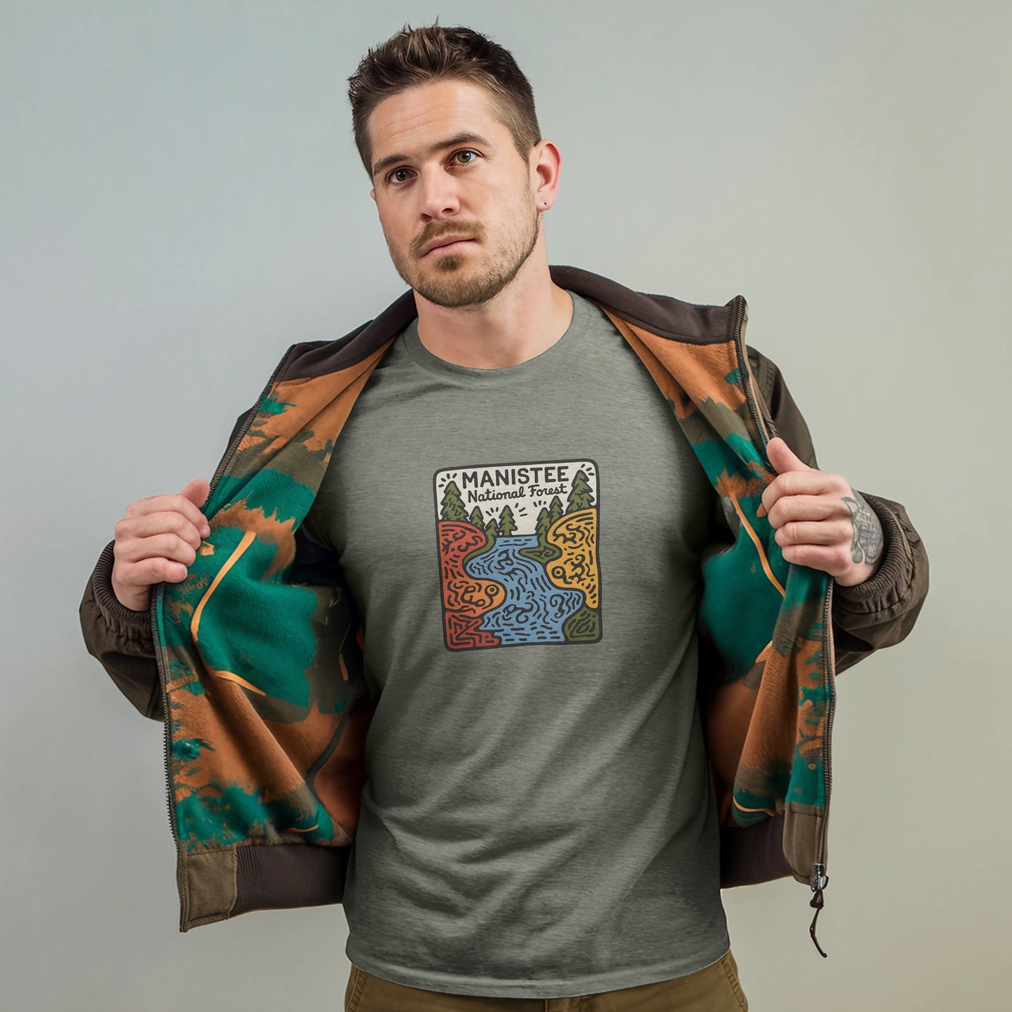Manistee National Forest T-Shirt Adventure and Outdoors Themed T-Shirt