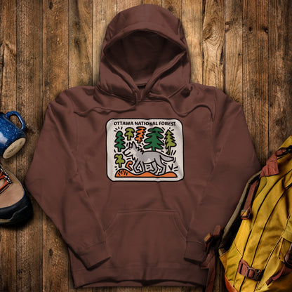 Ottawa National Forest Hoodie Cocoa Adventure and Outdoors Themed Hoodie