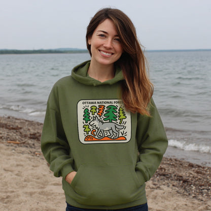Ottawa National Forest Hoodie Adventure and Outdoors Themed Hoodie