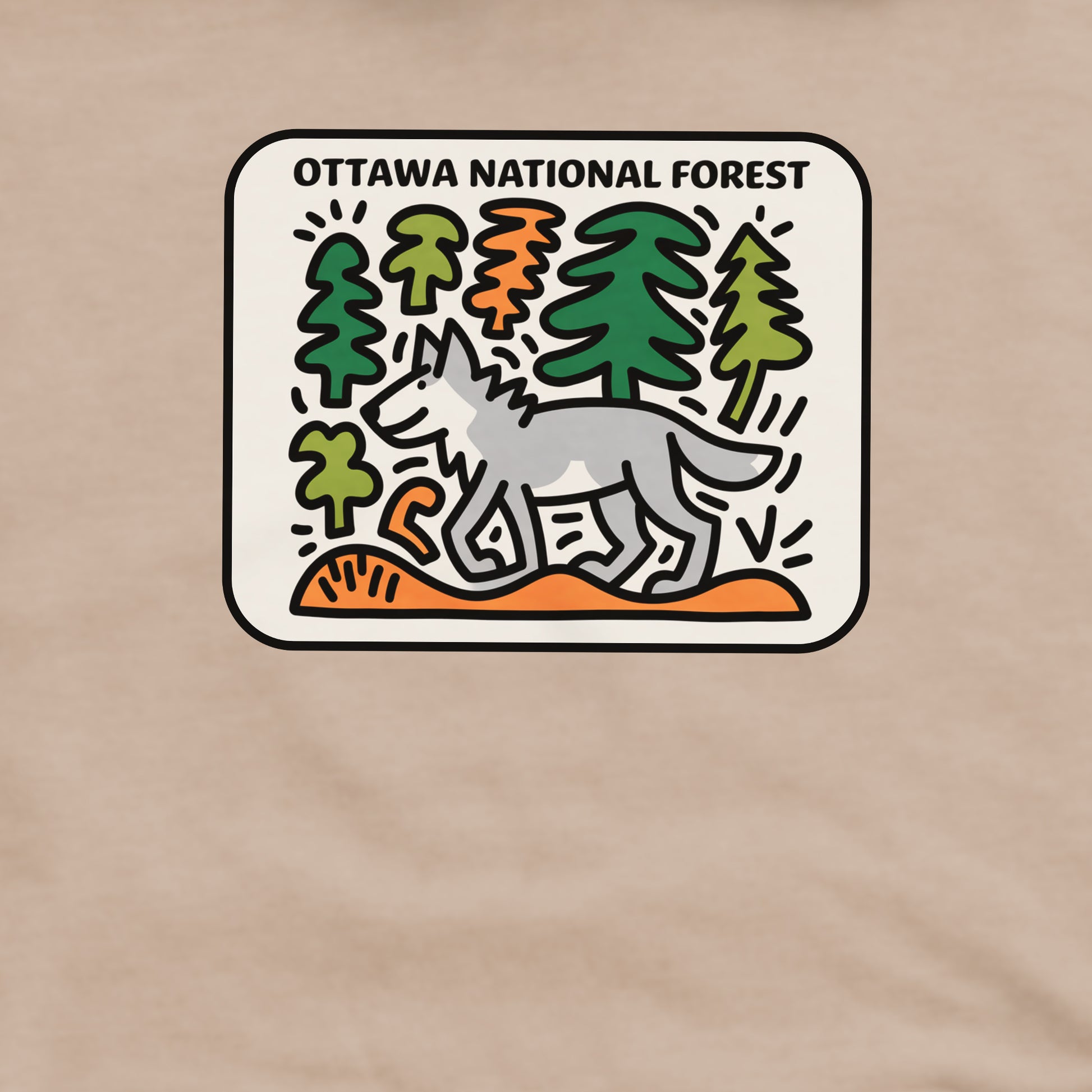 Ottawa National Forest Crewneck Sweatshirt Adventure and Outdoors Themed Sweatshirt