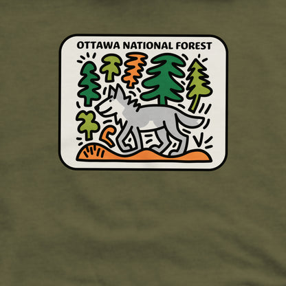 Ottawa National Forest Crewneck Sweatshirt Adventure and Outdoors Themed Sweatshirt