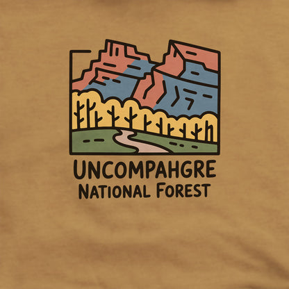 Uncompahgre National Forest Hoodie Adventure and Outdoors Themed Hoodie