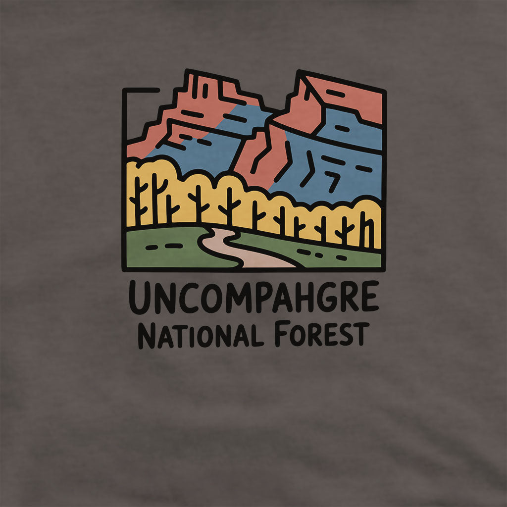 Uncompahgre National Forest Hoodie Adventure and Outdoors Themed Hoodie