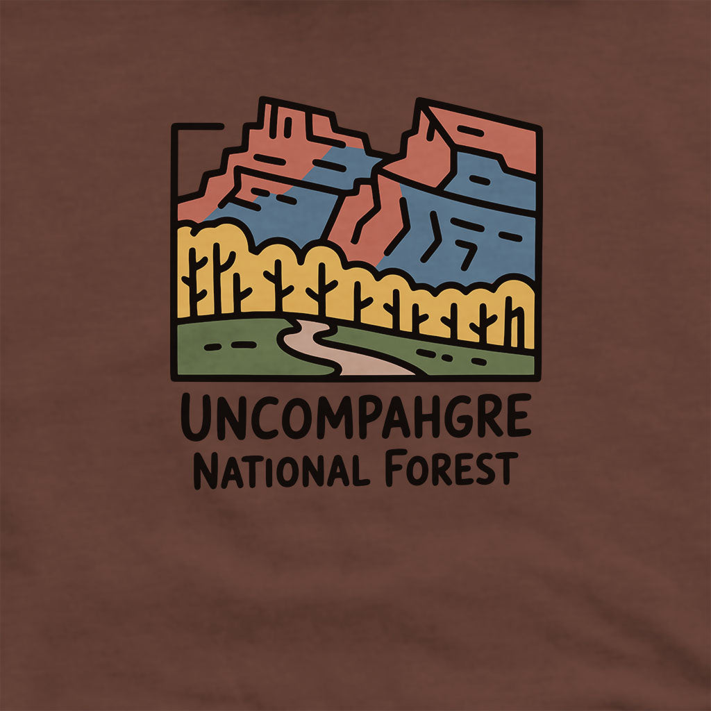 Uncompahgre National Forest Hoodie Adventure and Outdoors Themed Hoodie
