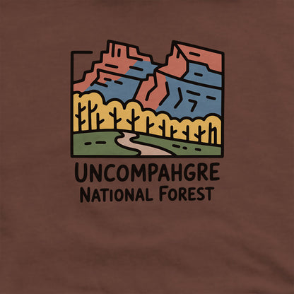 Uncompahgre National Forest Hoodie Adventure and Outdoors Themed Hoodie