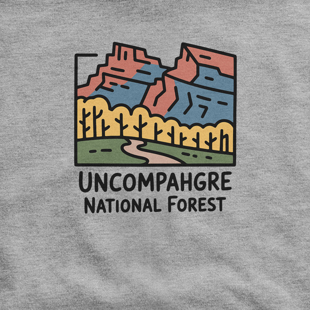 Uncompahgre National Forest Hoodie Adventure and Outdoors Themed Hoodie