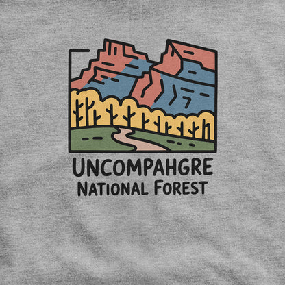 Uncompahgre National Forest Hoodie Adventure and Outdoors Themed Hoodie