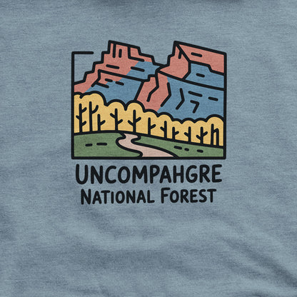 Uncompahgre National Forest Hoodie Adventure and Outdoors Themed Hoodie