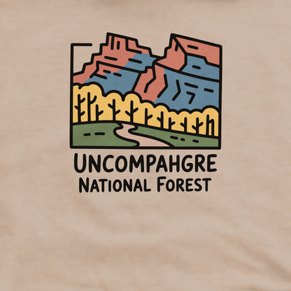 Uncompahgre National Forest Crewneck Sweatshirt Adventure and Outdoors Themed Sweatshirt