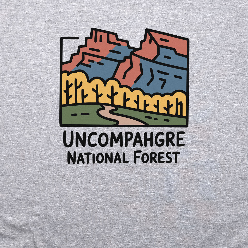 Uncompahgre National Forest Crewneck Sweatshirt Adventure and Outdoors Themed Sweatshirt
