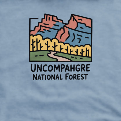 Uncompahgre National Forest Crewneck Sweatshirt Adventure and Outdoors Themed Sweatshirt