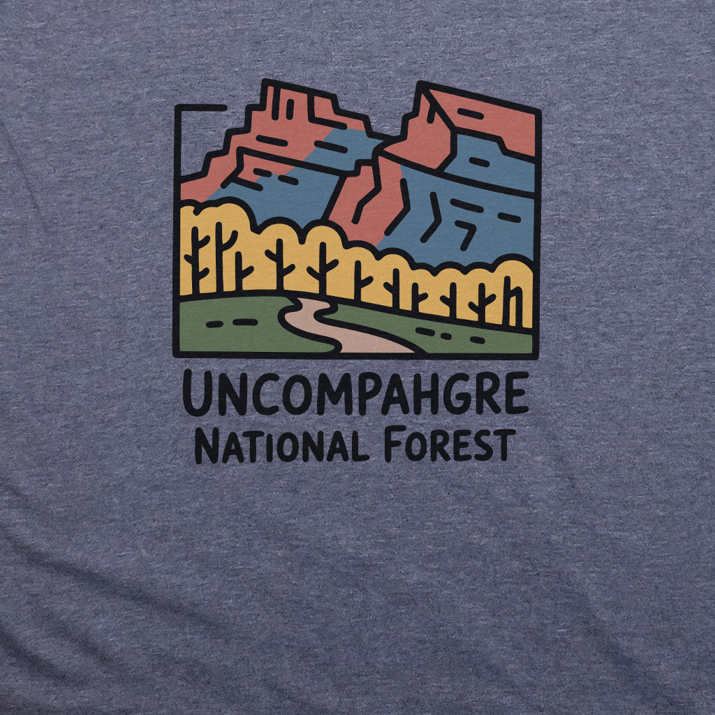 Uncompahgre National Forest T-Shirt Adventure and Outdoors Themed T-Shirt