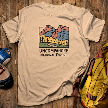 Uncompahgre National Forest T-Shirt Sand Adventure and Outdoors Themed T-Shirt