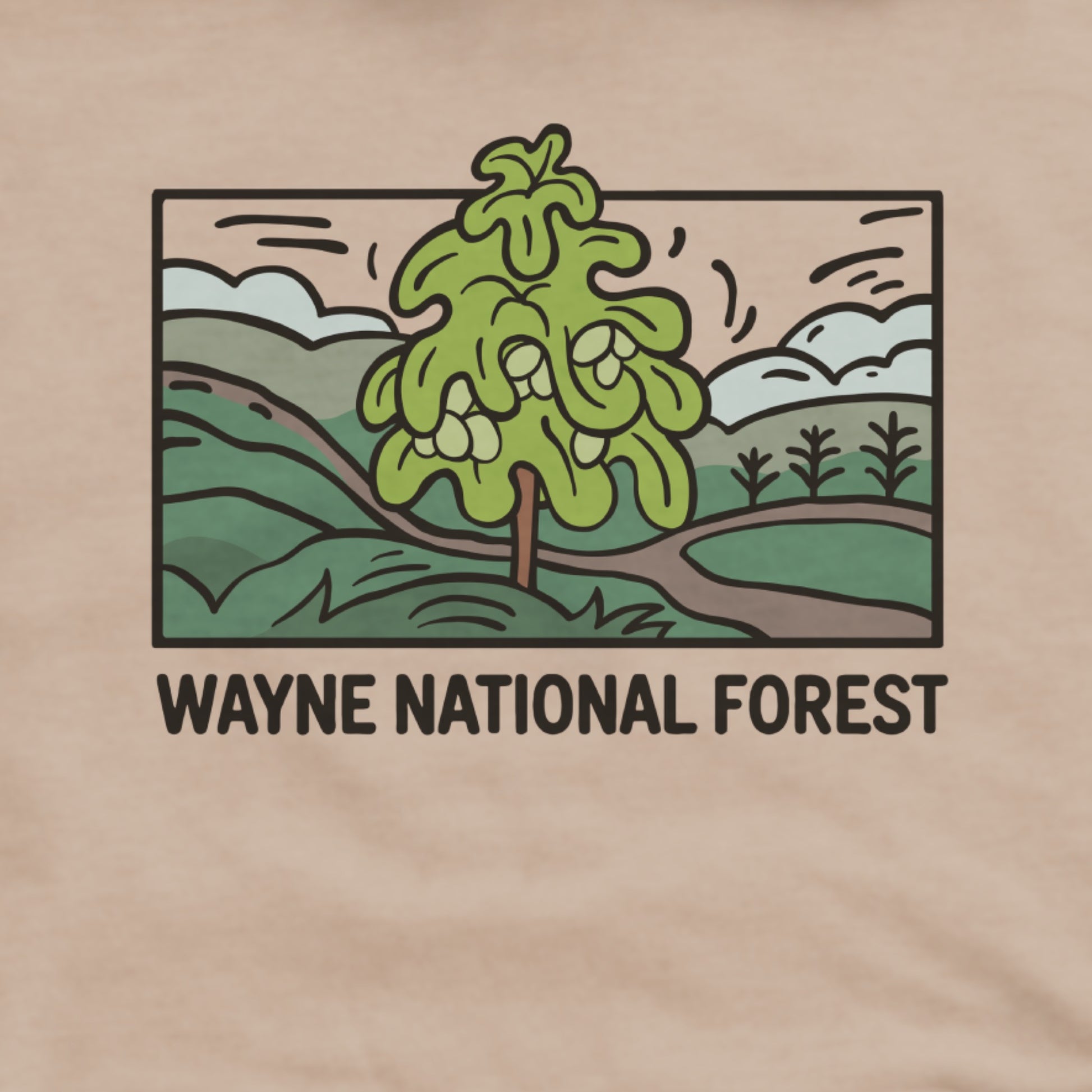 Wayne National Forest Hoodie Adventure and Outdoors Themed Hoodie
