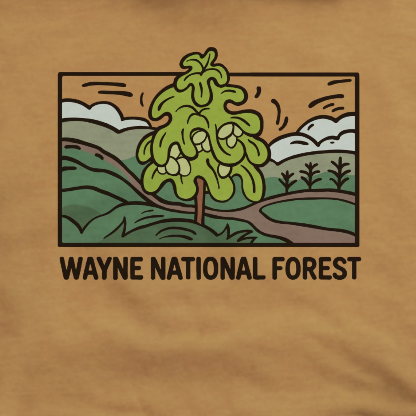 Wayne National Forest Hoodie Adventure and Outdoors Themed Hoodie