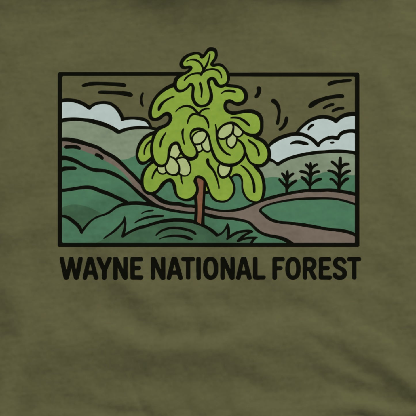 Wayne National Forest Hoodie Adventure and Outdoors Themed Hoodie