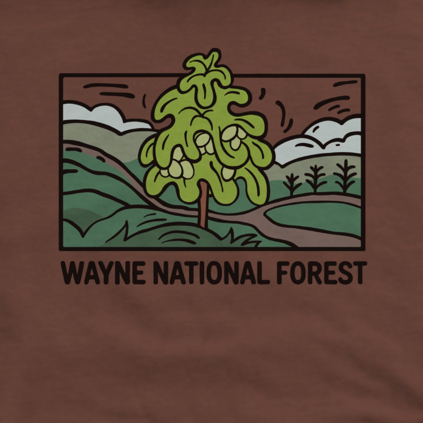 Wayne National Forest Hoodie Adventure and Outdoors Themed Hoodie