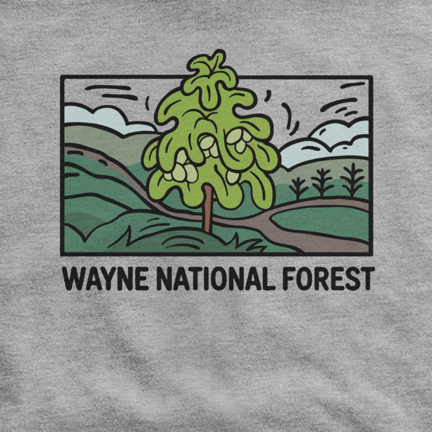 Wayne National Forest Hoodie Adventure and Outdoors Themed Hoodie