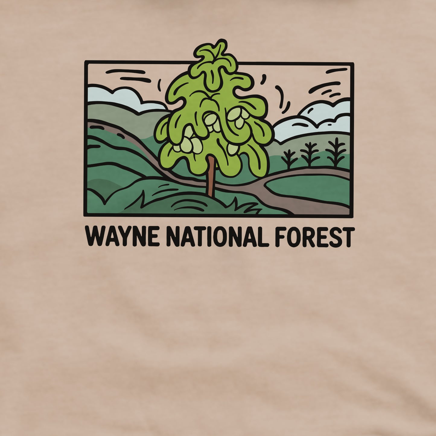 Wayne National Forest Crewneck Sweatshirt Adventure and Outdoors Themed Sweatshirt