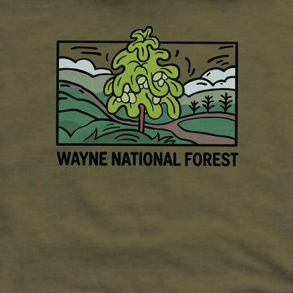 Wayne National Forest Crewneck Sweatshirt Adventure and Outdoors Themed Sweatshirt