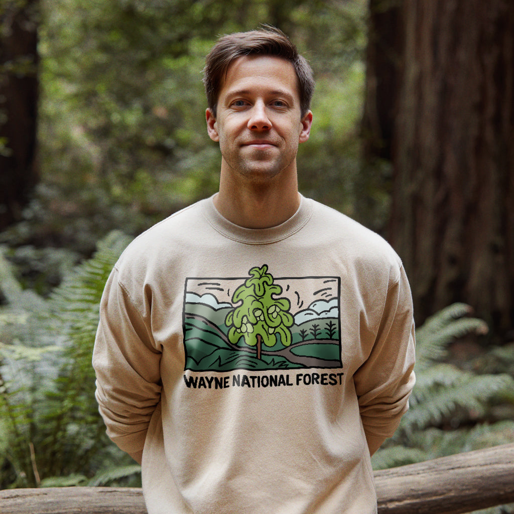 Wayne National Forest Crewneck Sweatshirt Adventure and Outdoors Themed Sweatshirt