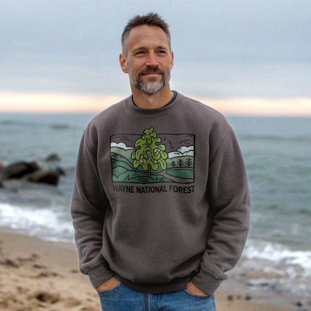 Wayne National Forest Crewneck Sweatshirt Adventure and Outdoors Themed Sweatshirt