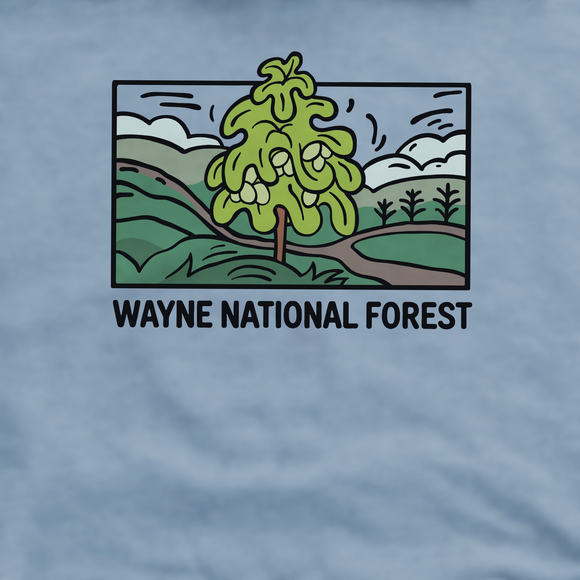 Wayne National Forest Crewneck Sweatshirt Adventure and Outdoors Themed Sweatshirt