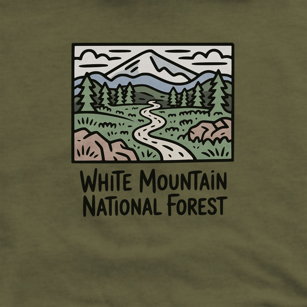 White Mountain National Forest Hoodie Adventure and Outdoors Themed Hoodie
