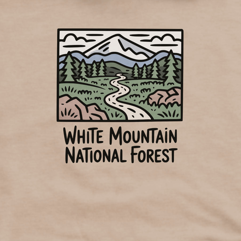 White Mountain National Forest Crewneck Sweatshirt Adventure and Outdoors Themed Sweatshirt