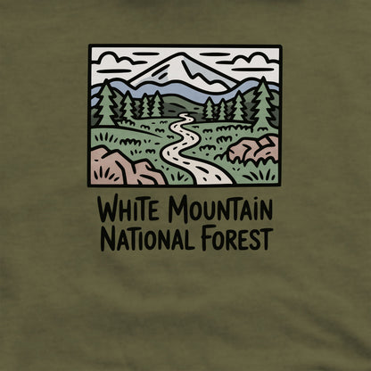 White Mountain National Forest Crewneck Sweatshirt Adventure and Outdoors Themed Sweatshirt