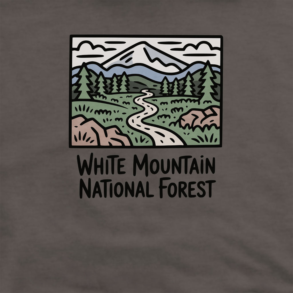 White Mountain National Forest Crewneck Sweatshirt Adventure and Outdoors Themed Sweatshirt