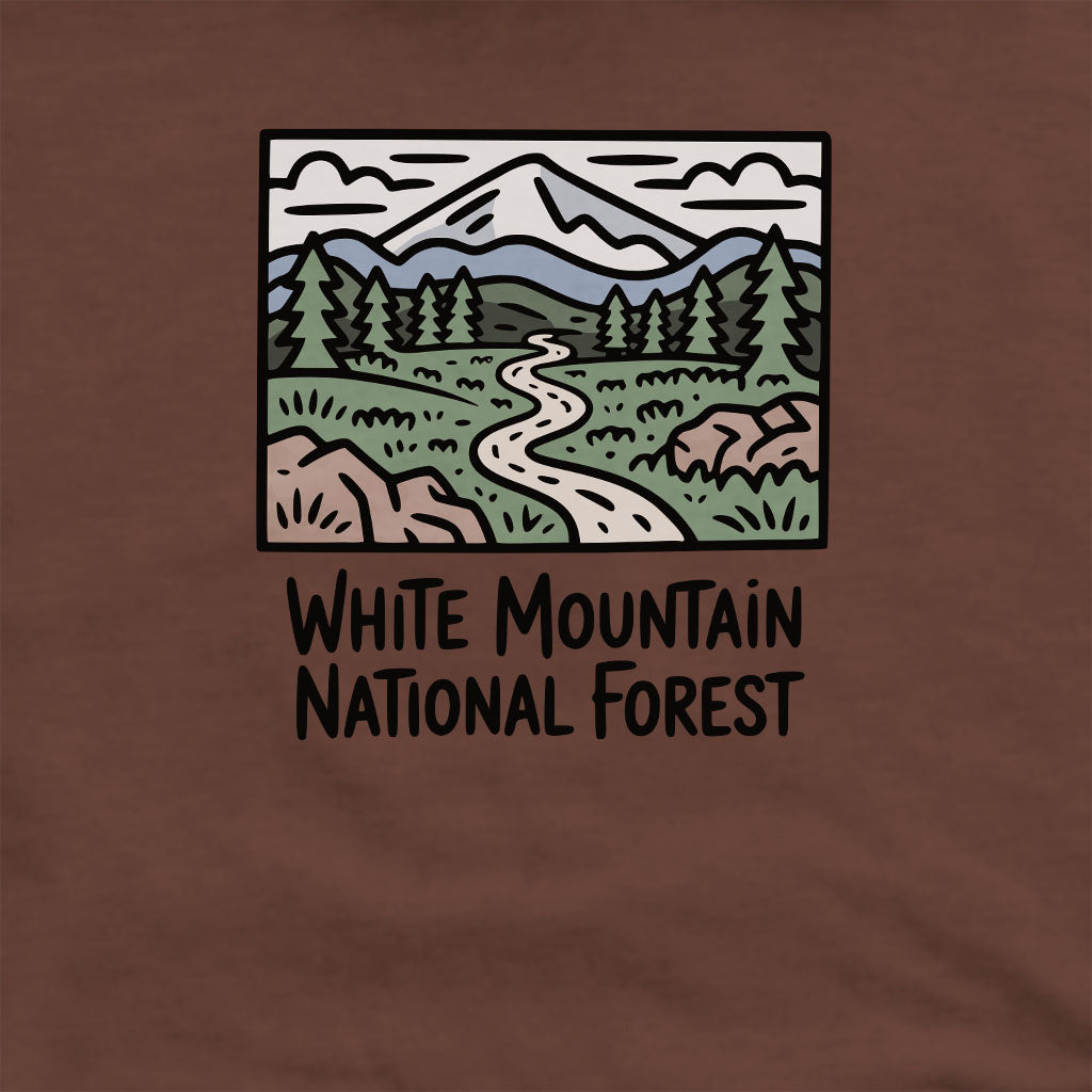White Mountain National Forest Crewneck Sweatshirt Adventure and Outdoors Themed Sweatshirt