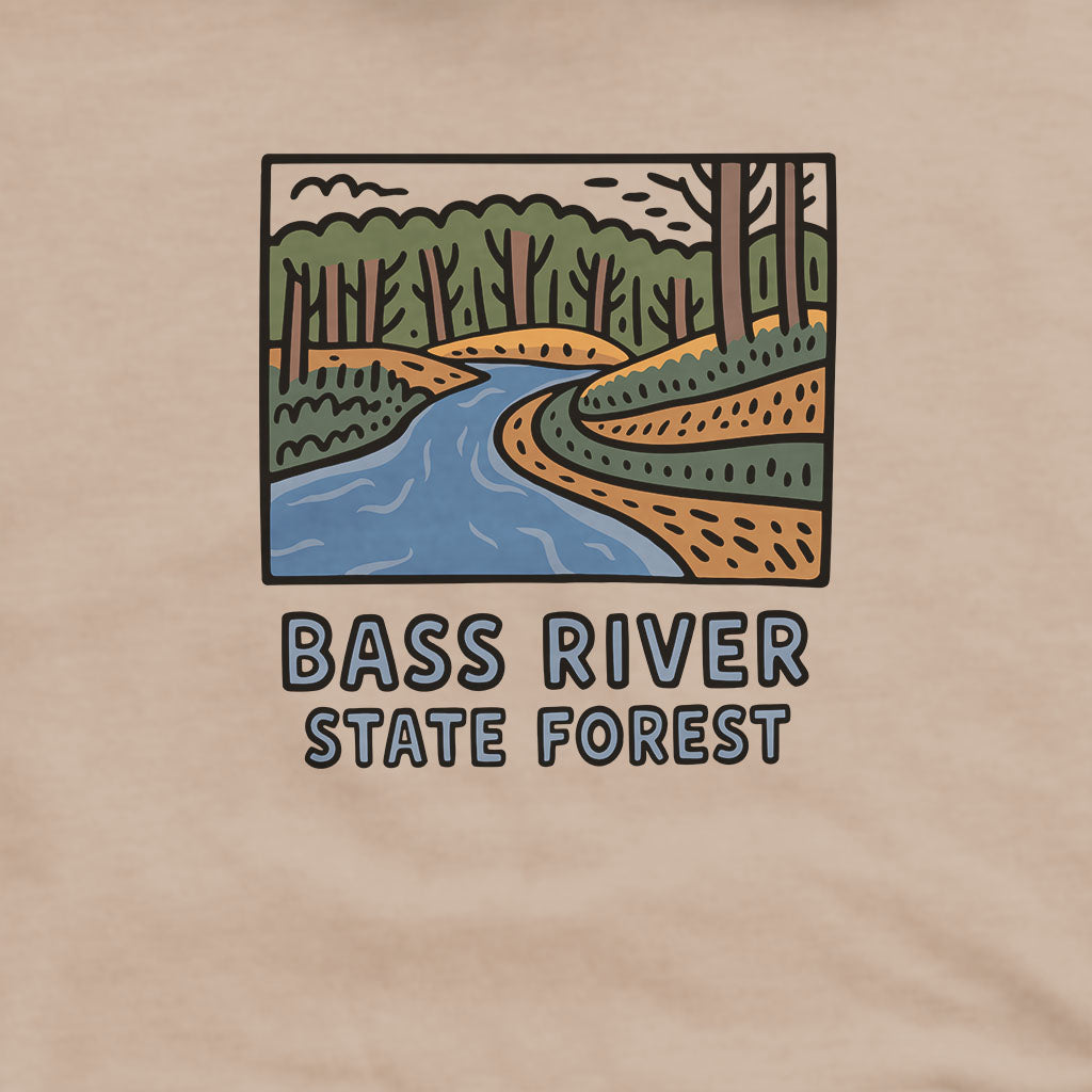 Bass River State Forest Hoodie Adventure and Outdoors Themed Hoodie