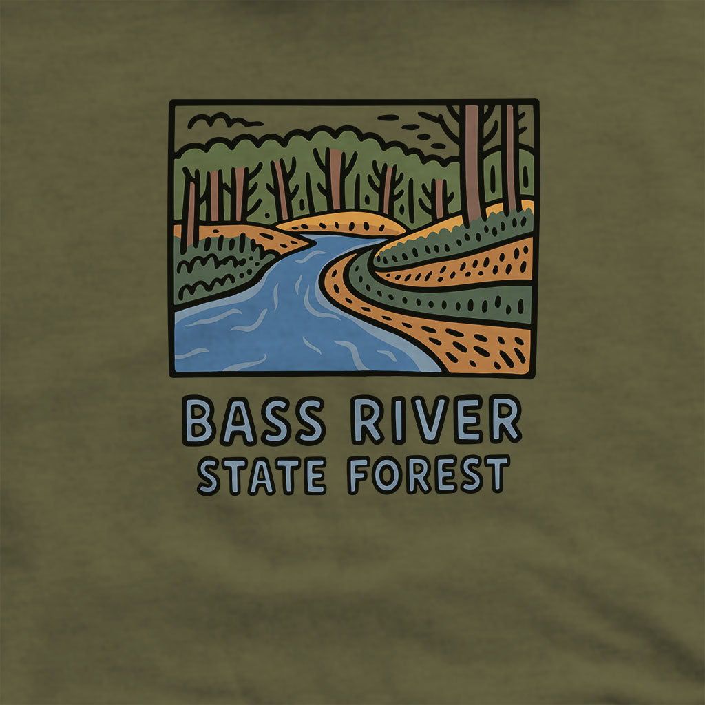 Bass River State Forest Hoodie Adventure and Outdoors Themed Hoodie