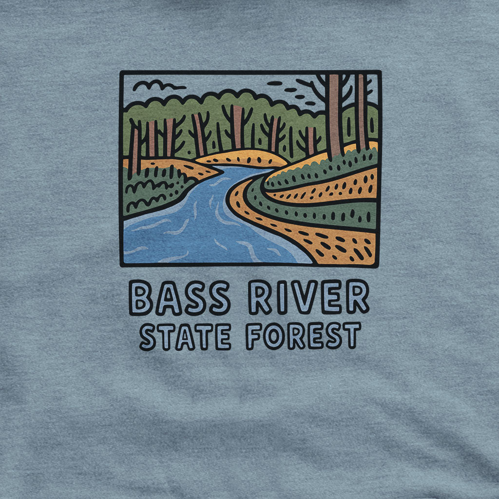 Bass River State Forest Hoodie Adventure and Outdoors Themed Hoodie