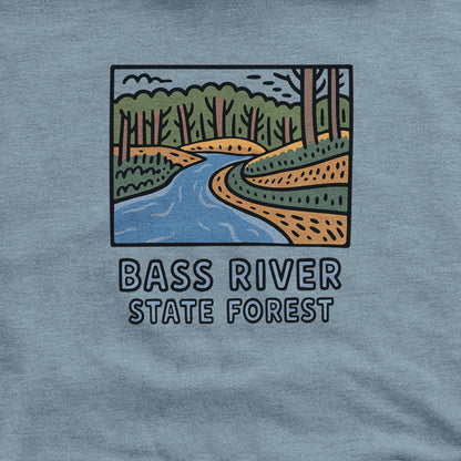 Bass River State Forest Hoodie Adventure and Outdoors Themed Hoodie