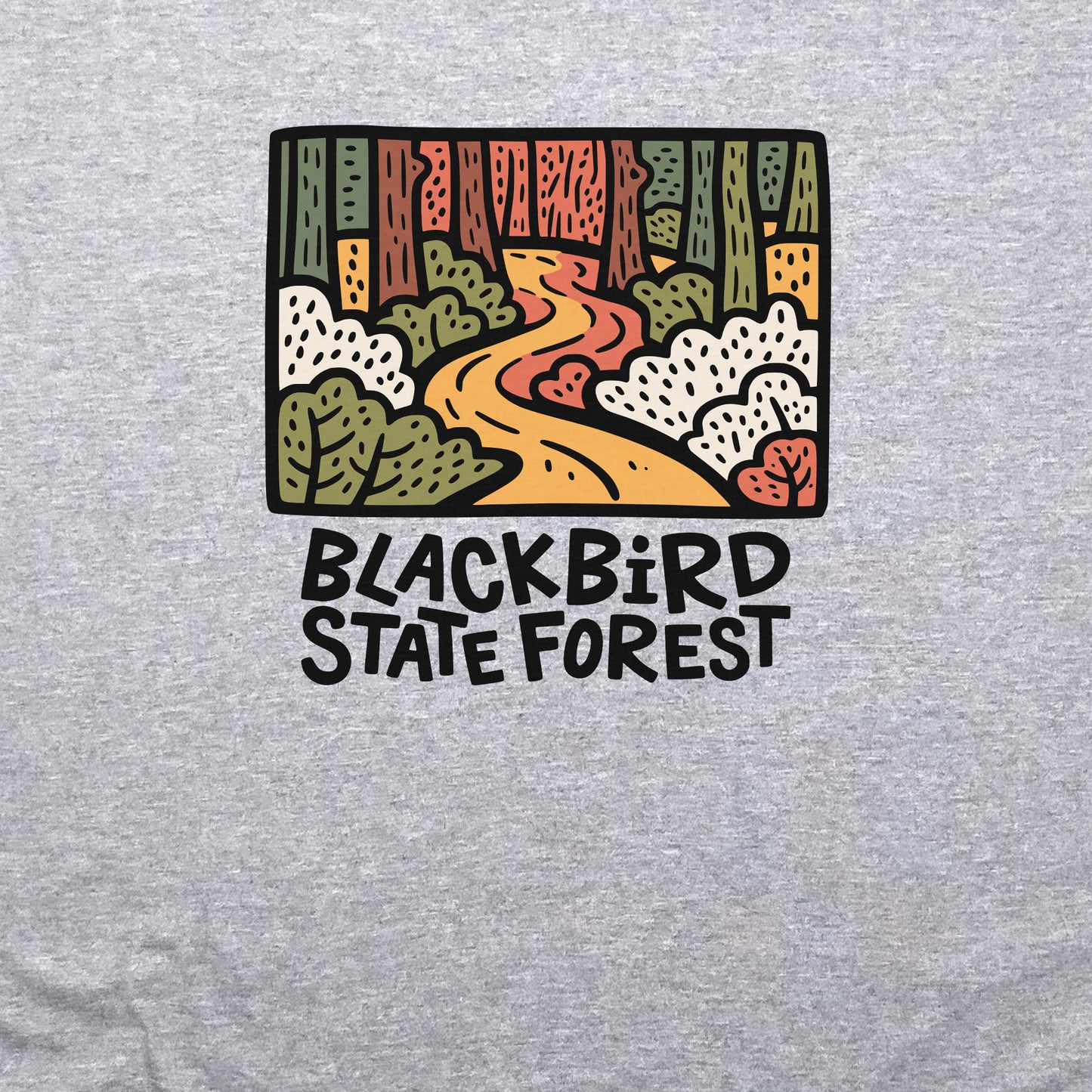 Blackbird State Forest Crewneck Sweatshirt Adventure and Outdoors Themed Sweatshirt