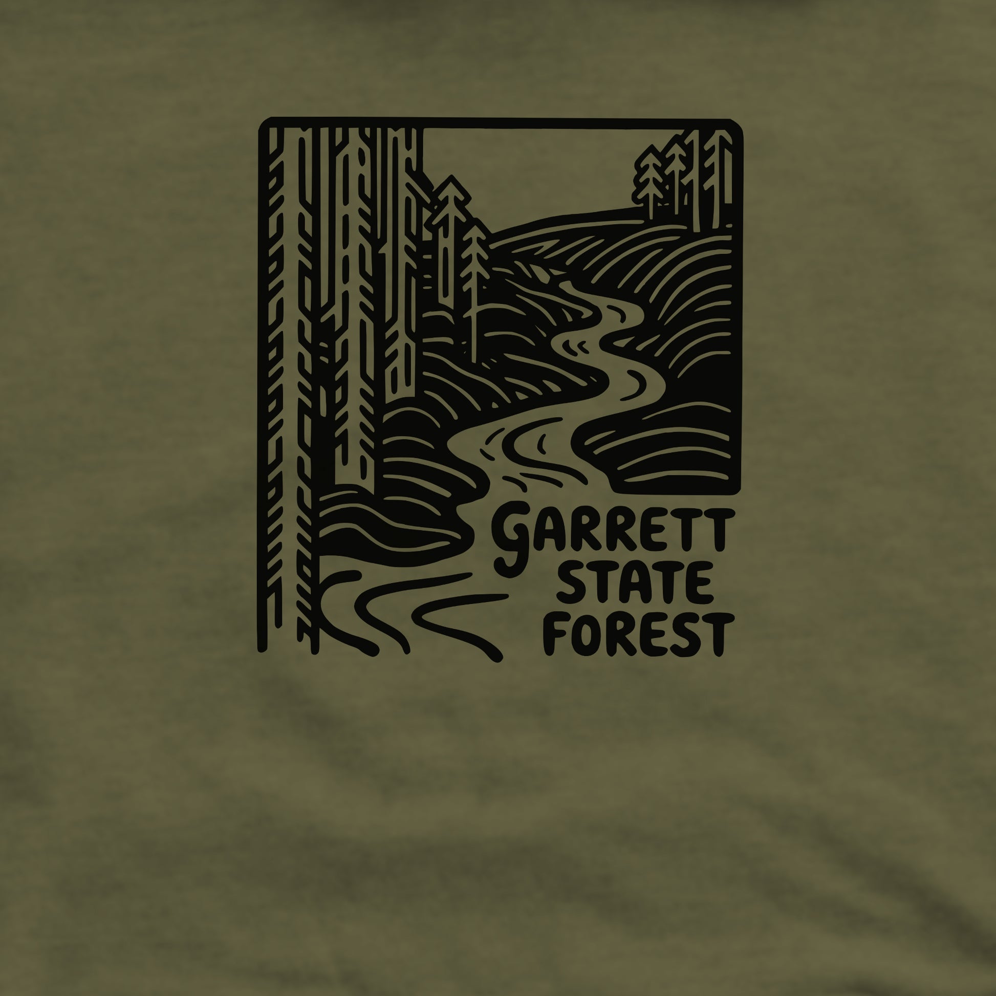 Garrett State Forest Crewneck Sweatshirt Adventure and Outdoors Themed Sweatshirt