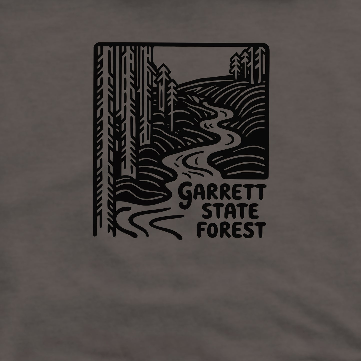 Garrett State Forest Crewneck Sweatshirt Adventure and Outdoors Themed Sweatshirt