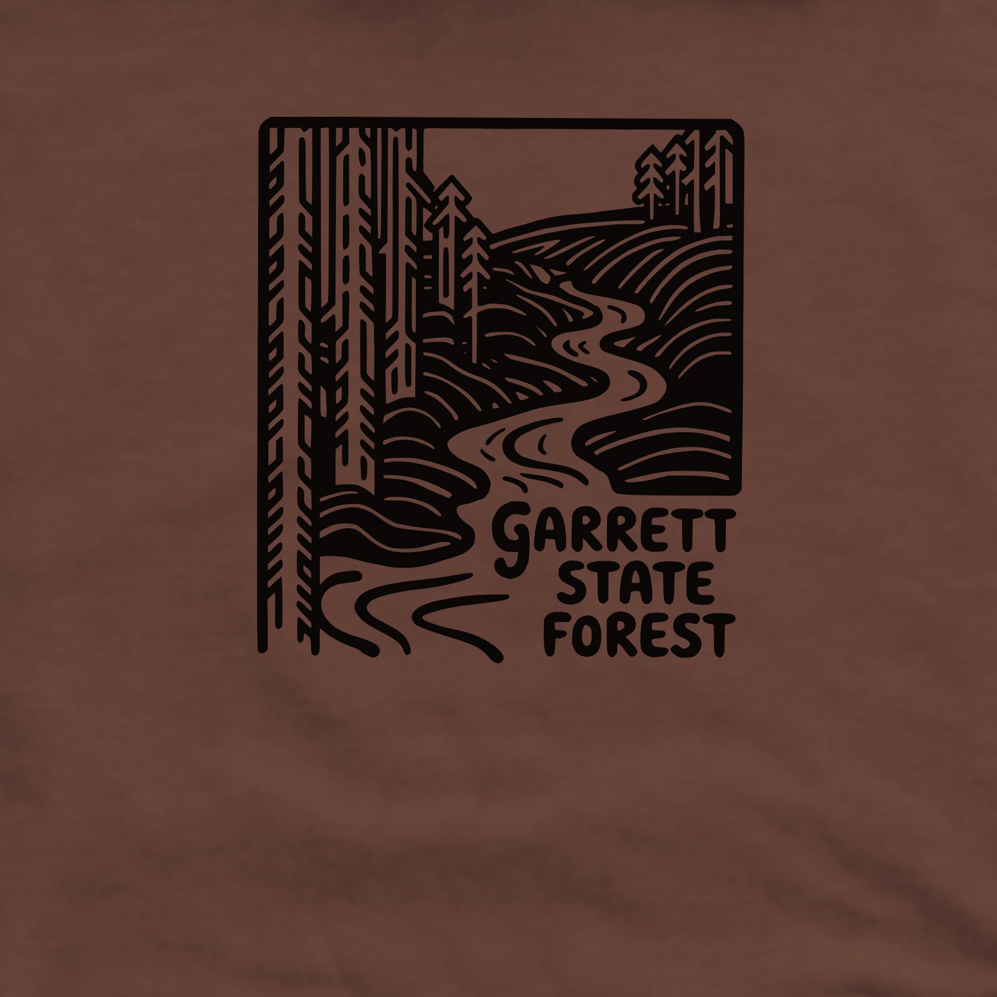 Garrett State Forest Crewneck Sweatshirt Adventure and Outdoors Themed Sweatshirt