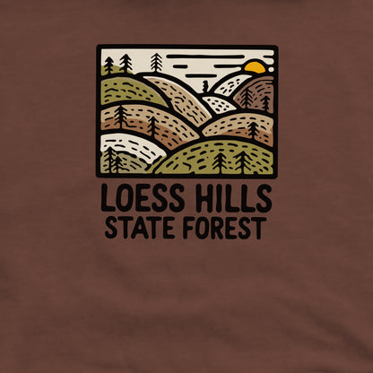 Loess Hills State Forest Crewneck Sweatshirt Adventure and Outdoors Themed Sweatshirt