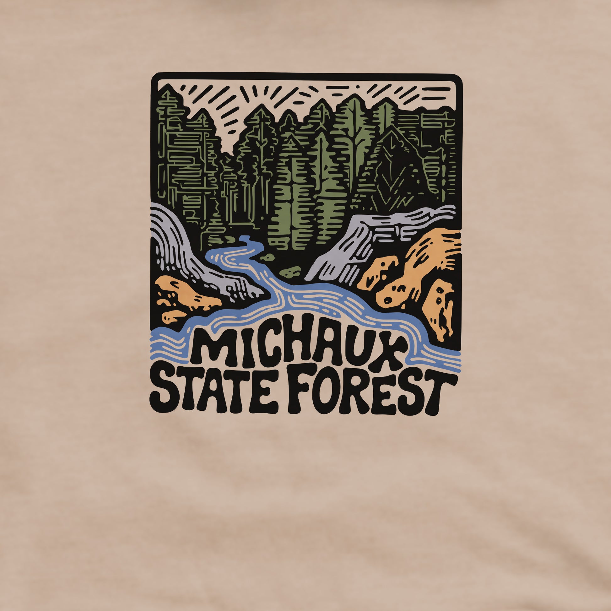 Michaux State Forest Crewneck Sweatshirt Adventure and Outdoors Themed Sweatshirt