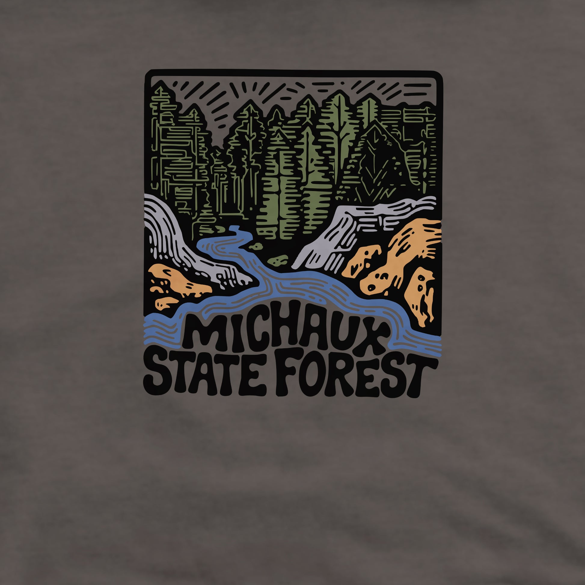 Michaux State Forest Crewneck Sweatshirt Adventure and Outdoors Themed Sweatshirt