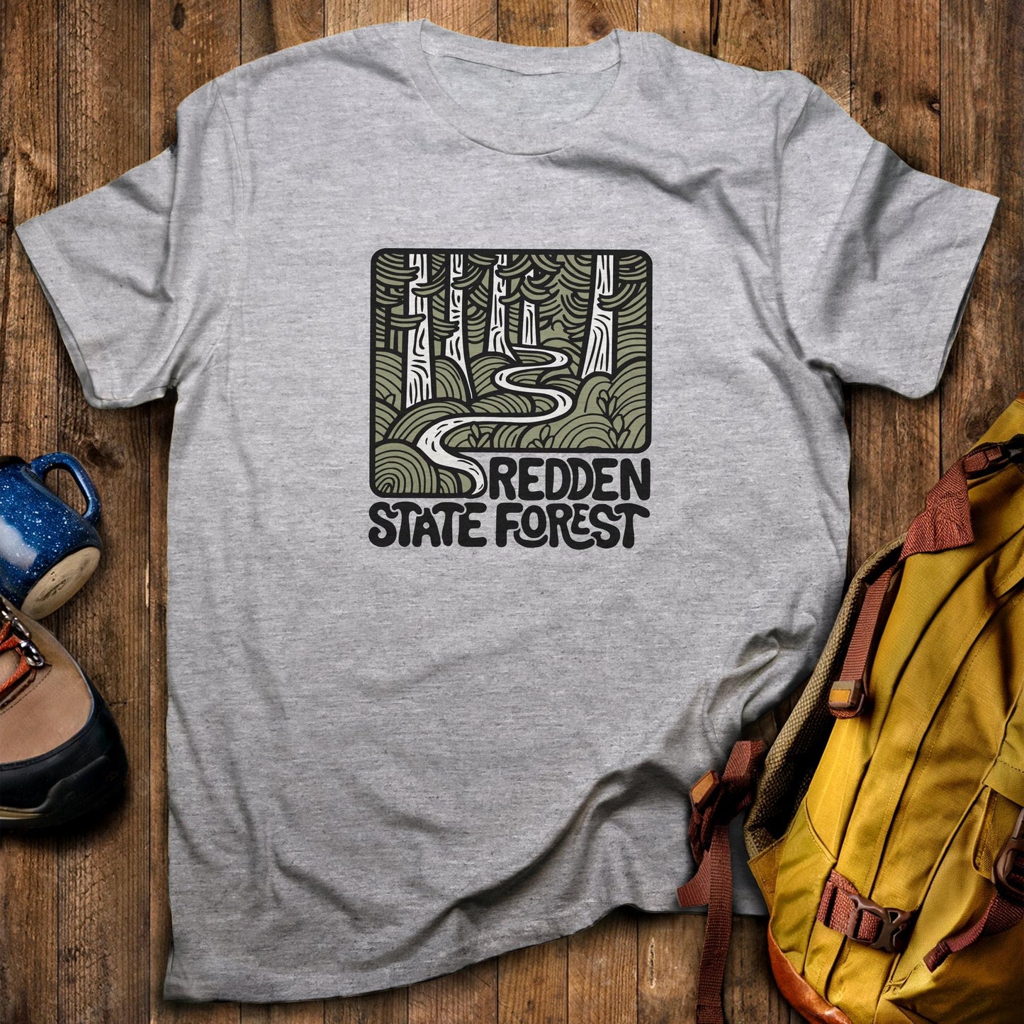 Redden State Forest T-Shirt Sport Grey Adventure and Outdoors Themed T-Shirt