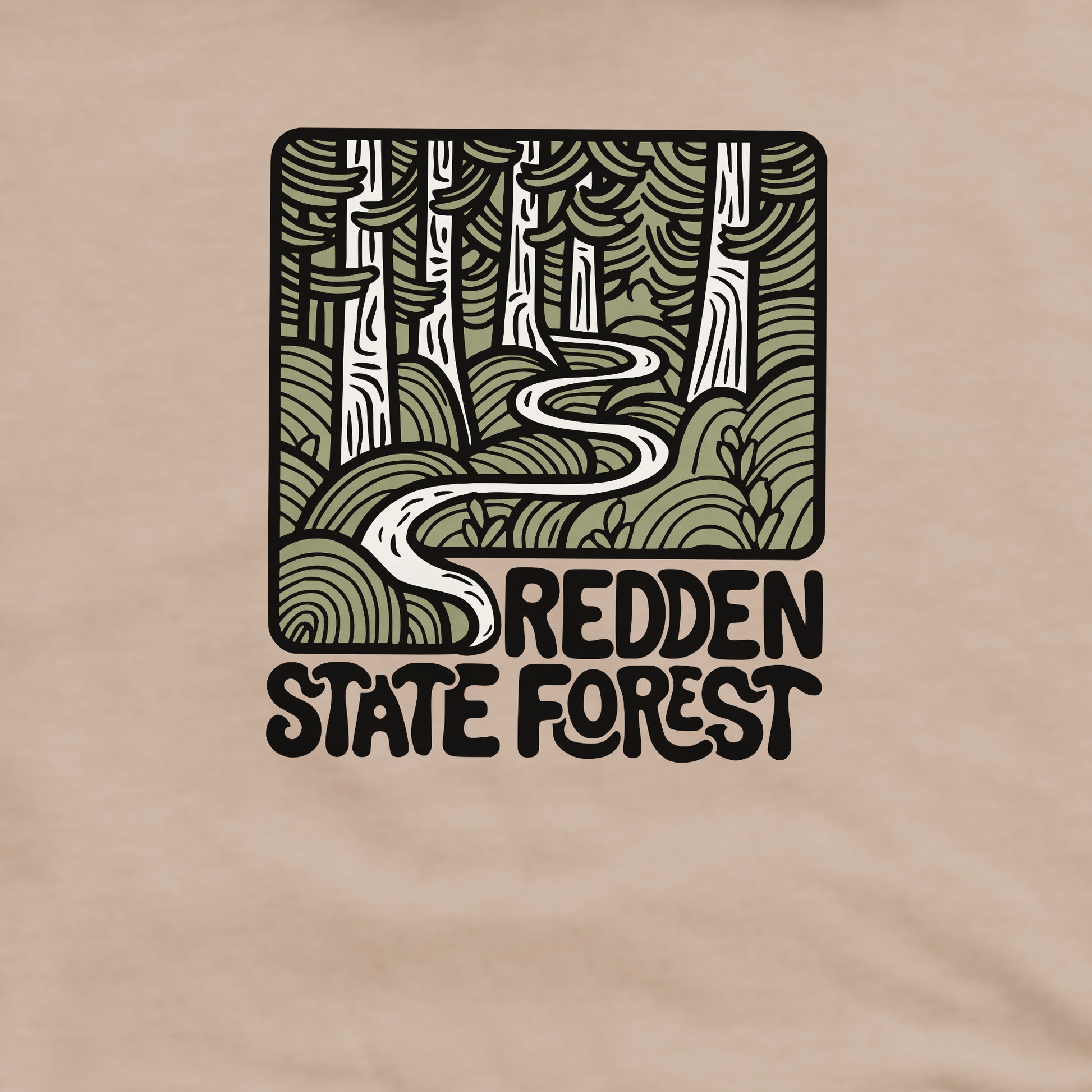 Redden State Forest Crewneck Sweatshirt Adventure and Outdoors Themed Sweatshirt
