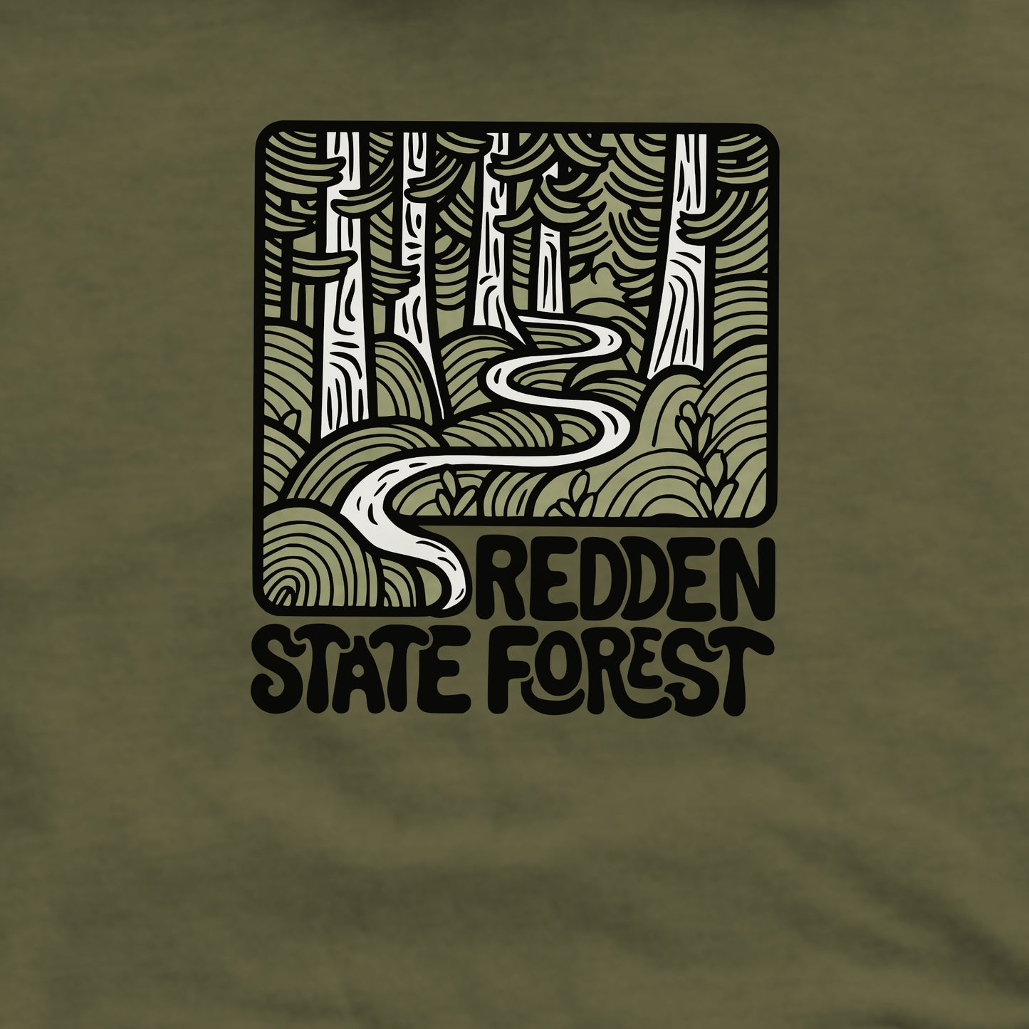Redden State Forest Crewneck Sweatshirt Adventure and Outdoors Themed Sweatshirt